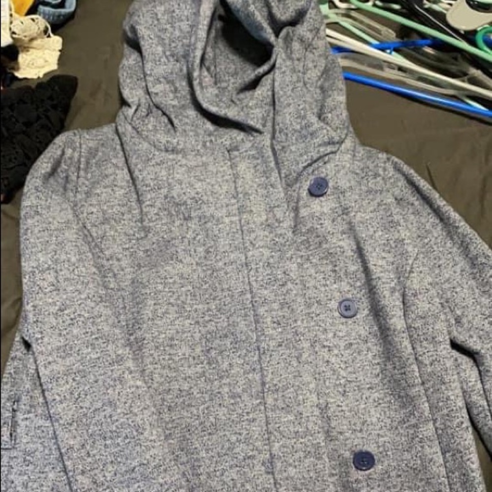 Hooded peacoat